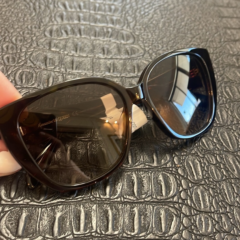 Alexander McQueen Havana Brown Sunglasses AM0284S GRADIENT,POLARIZED LP Square